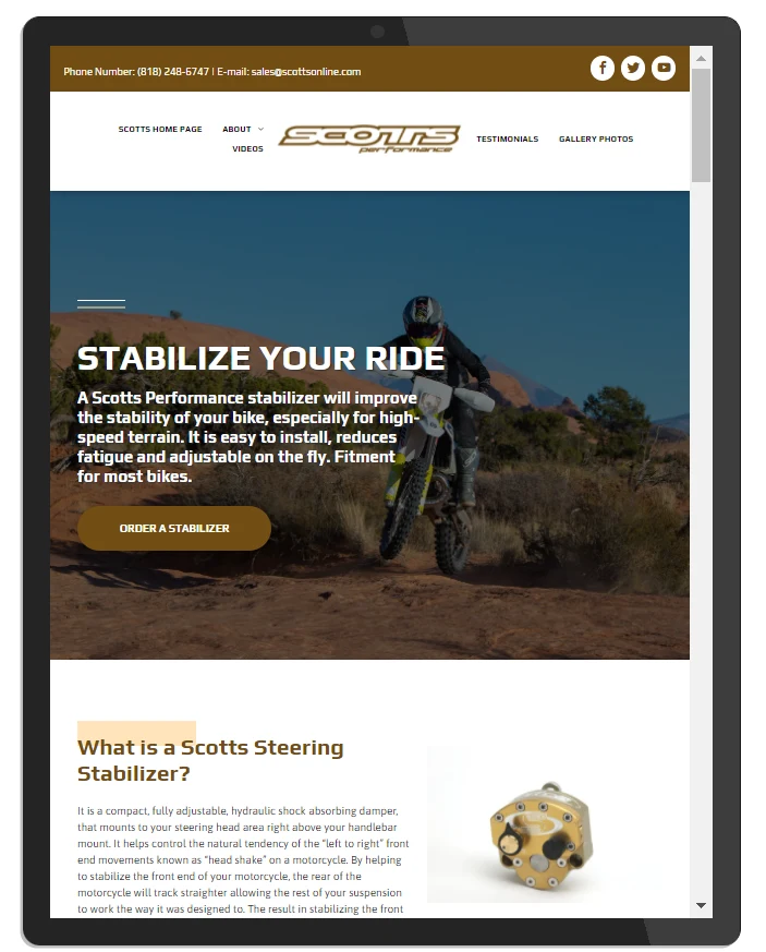 A Brochure Converted to Landing Page — Digital Throttle landing page example