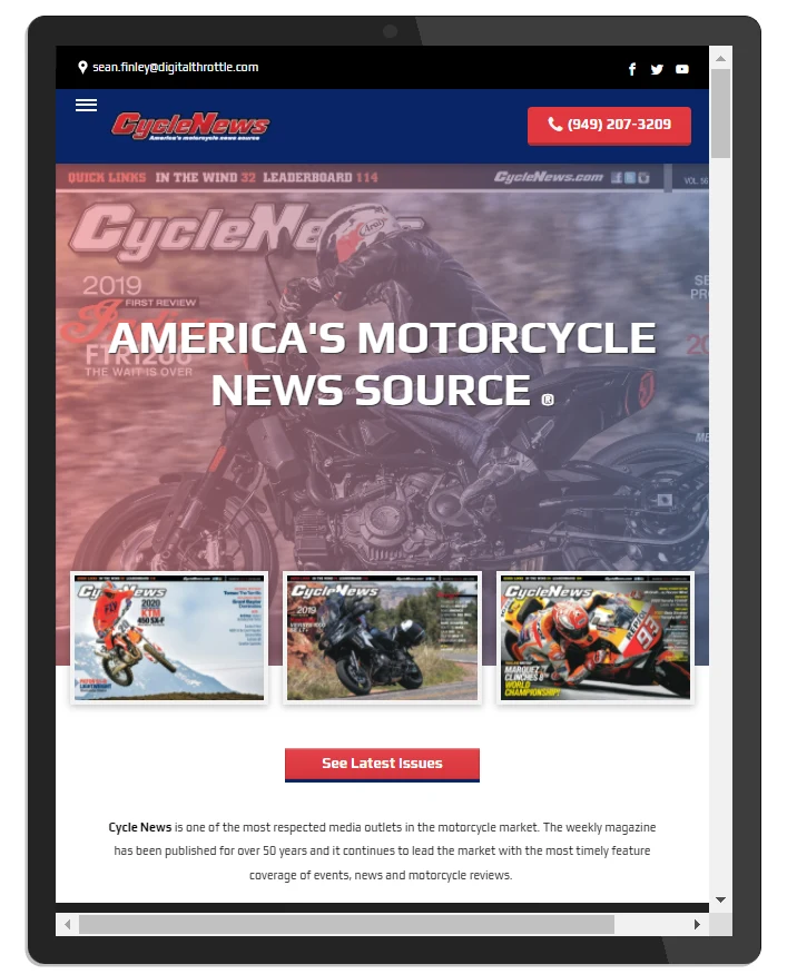 Replace Fliers or PDF's — Digital Throttle landing page example