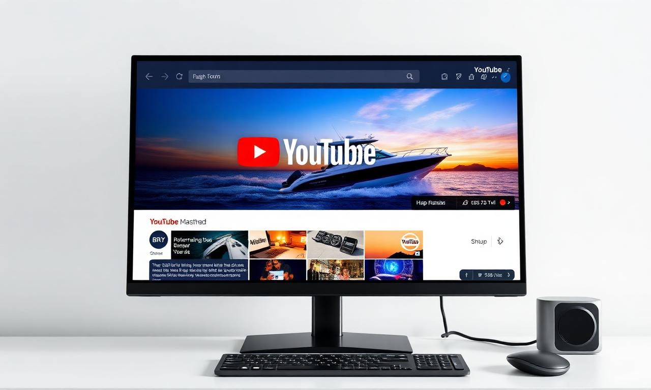 Masthead Ads example: Desktop homepage masthead — luxury sport boat