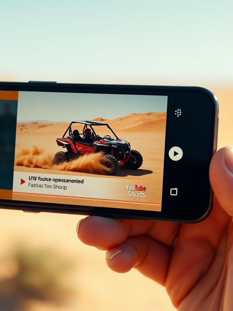 YouTube Shorts Ads example: Shorts ad — UTV side-by-side action