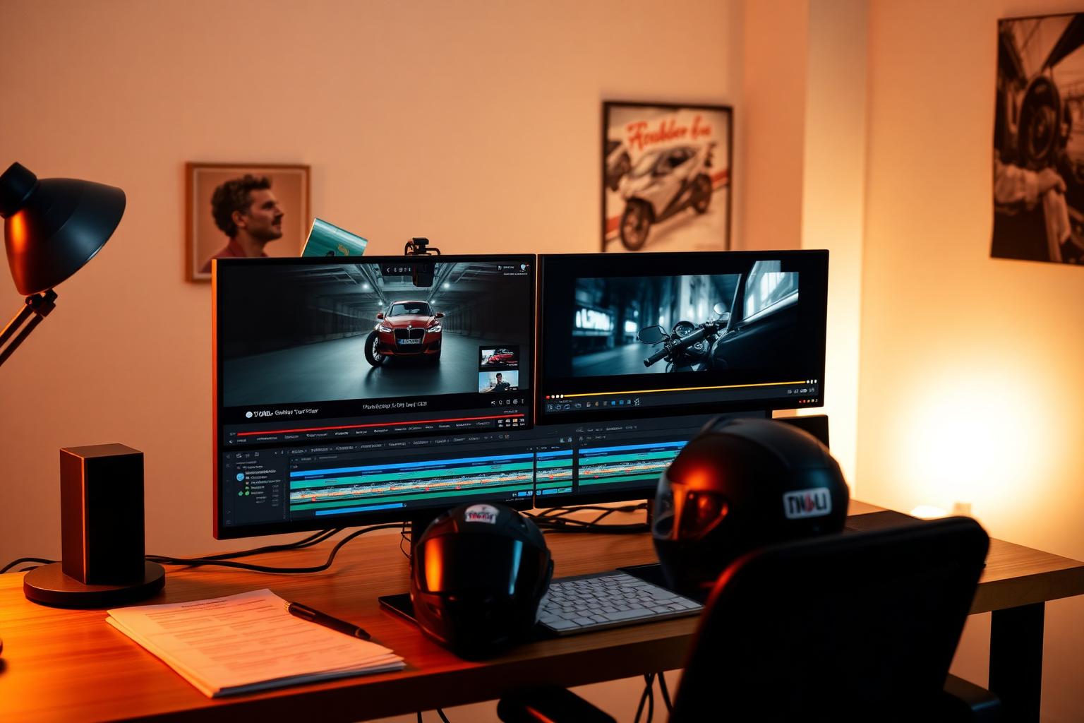 Digital Throttle creative team editing a YouTube vehicle brand ad