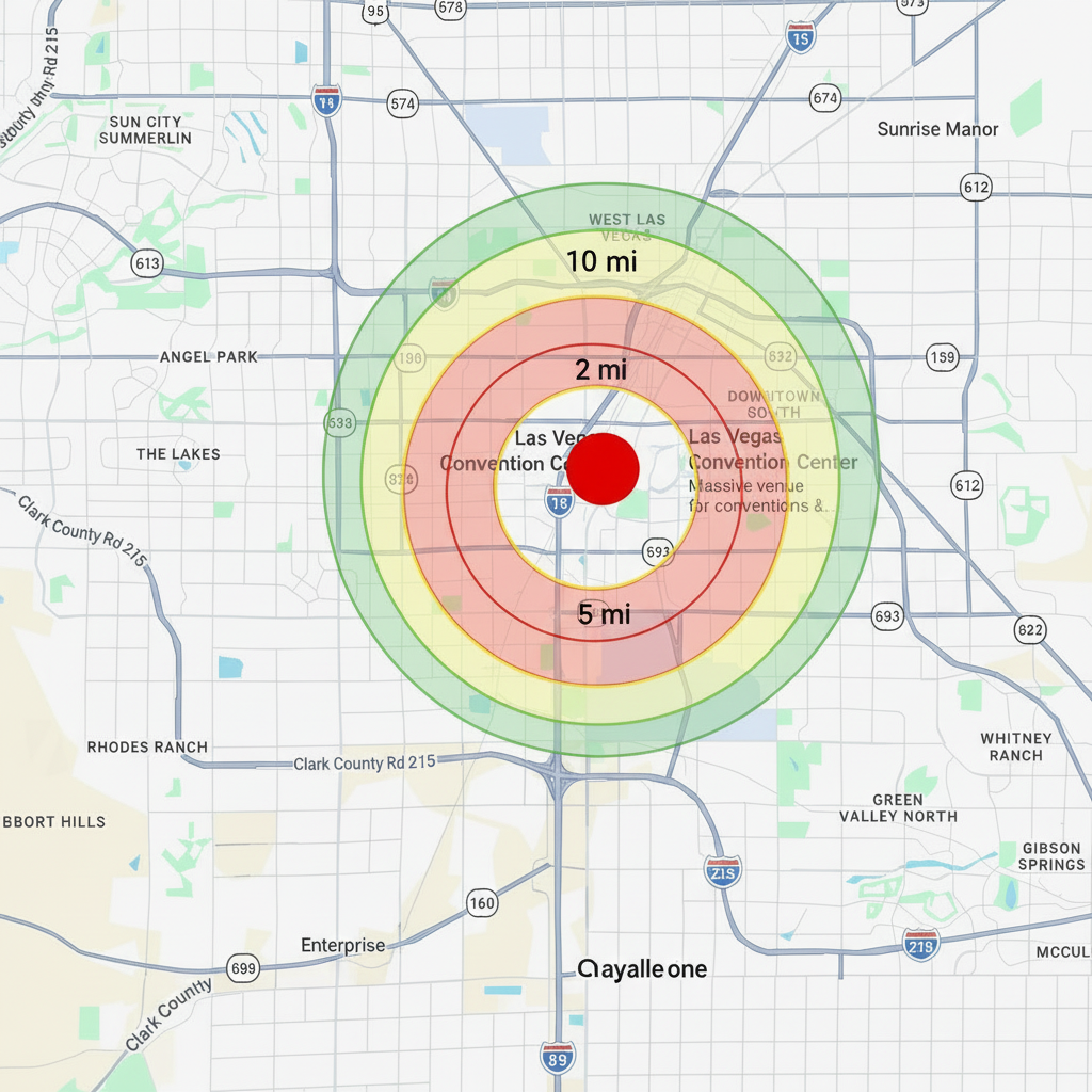 Geofence targeting map