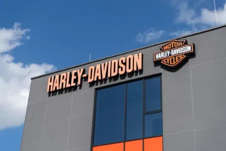 Harley-Davidson dealership storefront