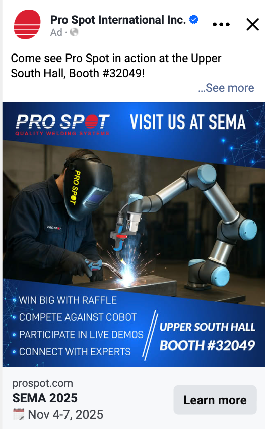 Pro Spot International – Facebook Feed Ad